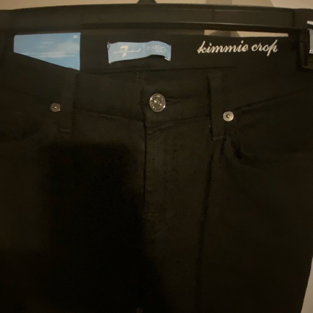 NWT 7 For All Mankind Black Skinny Jeans